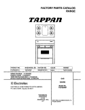 COVER Diagram and Parts List for TGF605WFU1  Tappan Range