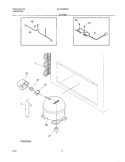 SYSTEM Diagram and Parts List for GFC05M3EW5  Gibson Freezer
