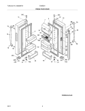 FRESH FOOD DOORS Diagram and Parts List for EI28BS51IS5  Electrolux Refrigerator
