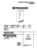 COVER Diagram and Parts List for FFU17D7HW0  Frigidaire Freezer