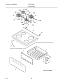 TOP/DRAWER Diagram and Parts List for GEF3015KWC  Gibson Range