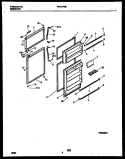 DOOR PARTS Diagram and Parts List for TRT21PNBD0  Tappan Refrigerator