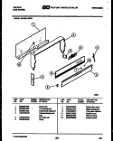 BACKGUARD Diagram and Parts List for 30-2251-00-01  Tappan Range