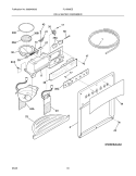 ICE & WATER DISPENSER Diagram and Parts List for PLHS69EESS7  Frigidaire Refrigerator