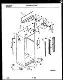 CABINET PARTS Diagram and Parts List for FRT18PRBW0  Frigidaire Refrigerator