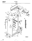 CABINET Diagram and Parts List for WRT16QRCD1  Frigidaire Refrigerator
