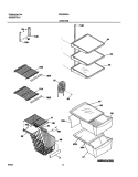 SHELVES Diagram and Parts List for FRS26R2AW5  Frigidaire Refrigerator