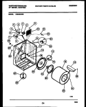 CABINET AND COMPONENT PARTS Diagram and Parts List for DE640KDD6  Frigidaire Dryer