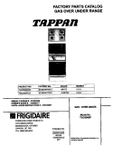COVER Diagram and Parts List for TGO356BFD3  Frigidaire Range