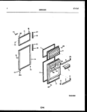 DOOR PARTS Diagram and Parts List for FPD17TLPH1  Frigidaire Refrigerator