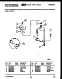 COMPRESSOR PARTS Diagram and Parts List for AH119N2A1  Frigidaire Air Conditioner