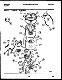 TUB DETAIL Diagram and Parts List for WCDLW1  Frigidaire Washer
