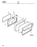 DOOR Diagram and Parts List for 31-2232-23-02  Tappan Range