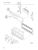 Part Location Diagram of 316416051 Frigidaire PANEL-BACK GUARD