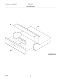 CONTROL PANEL Diagram and Parts List for GLEB27S9FSC  Frigidaire Wall Oven