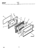 DOOR Diagram and Parts List for 30-2272-23-02  Tappan Range