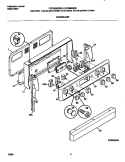 BACKGUARD Diagram and Parts List for FEF336BGWD  Frigidaire Range