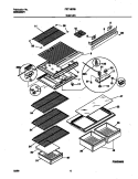SHELVES Diagram and Parts List for FRT18DRHD0  Frigidaire Refrigerator
