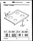 COOKTOP PARTS Diagram and Parts List for CEC4S6WSAD  Gibson Range