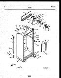 CABINET PARTS Diagram and Parts List for 95-2182-23-00  Tappan Refrigerator
