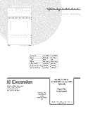 COVER Diagram and Parts List for GLEF389GBA  Frigidaire Range