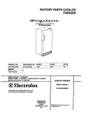 COVER Diagram and Parts List for FFU14FC4CW0  Frigidaire Freezer