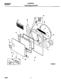 P16D0022 FRNT PNL, DOOR Diagram and Parts List for FSE346RHS0  Frigidaire Dryer