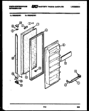 FREEZER DOOR PARTS Diagram and Parts List for RS226GCH3  Frigidaire Refrigerator