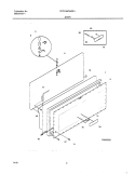 DOOR Diagram and Parts List for CFC13M7HW1  Uni Freezer