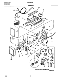 ICE MAKER Diagram and Parts List for WRT18FGEW0  Frigidaire Refrigerator