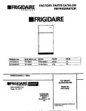 COVER Diagram and Parts List for FRT16NRED0  Frigidaire Refrigerator
