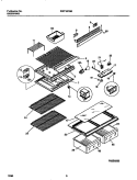 SHELVES, DIVIDERS Diagram and Parts List for WRT18FGBW1  Frigidaire Refrigerator