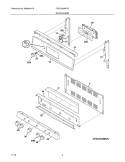 BACKGUARD Diagram and Parts List for FGGF305MKFK  Frigidaire Range