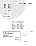 COVER Diagram and Parts List for CFES355ES6  Frigidaire Range