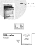 COVER Diagram and Parts List for FPGF3081KFA  Frigidaire Range