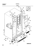 CABINET Diagram and Parts List for FRS26KW3AW6  Frigidaire Refrigerator