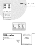 COVER Diagram and Parts List for CFES355ES2  Frigidaire Range