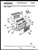 CABINET PARTS Diagram and Parts List for WAH086P1T2  Frigidaire Air Conditioner