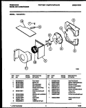 AIR HANDLING PARTS Diagram and Parts List for FAV157S1A2  Frigidaire Air Conditioner