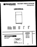 COVER Diagram and Parts List for MRT17CHAY0-23  Tappan Refrigerator