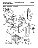 WASHER CABINET, BASE, LID Diagram and Parts List for FLSG72GCT0  Frigidaire Washer Dryer Combo