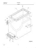 CABINET Diagram and Parts List for MFC05M0BW6  Frigidaire Freezer