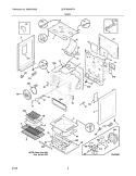 BODY Diagram and Parts List for LEGFM389FEA  Frigidaire Range