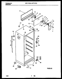 CABINET PARTS Diagram and Parts List for WRT18FGBW0  Frigidaire Refrigerator