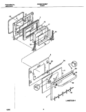 DOOR Diagram and Parts List for FED367CETD  Frigidaire Range
