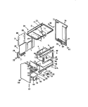 OVEN LINER, SIDE PANELS Diagram and Parts List for RG45CL0  Frigidaire Range