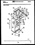 CABINET PARTS Diagram and Parts List for RT19F8WT3J  Gibson Refrigerator