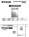 COVER Diagram and Parts List for F21C645CS1  Frigidaire Washer