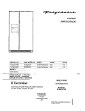 COVER Diagram and Parts List for PLRS267ZAB1  Frigidaire Refrigerator