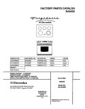 COVER Diagram and Parts List for GLED388DQA  Frigidaire Range